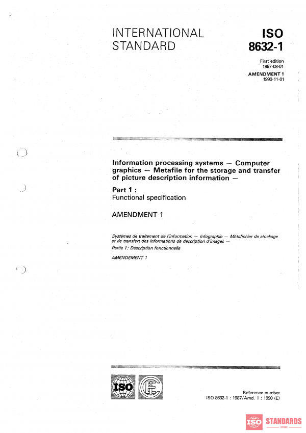 ISO 8632-1:1987/Amd 1:1990 PDF
