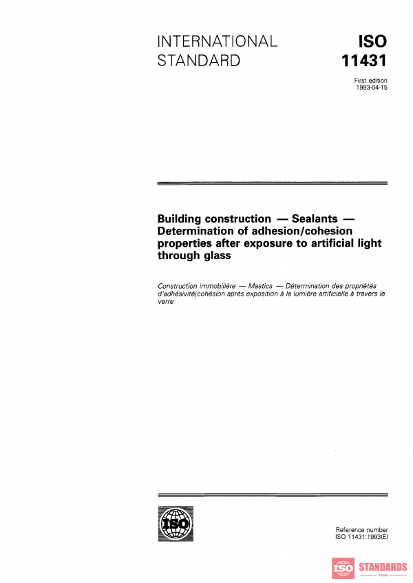 ISO 11431:1993 PDF