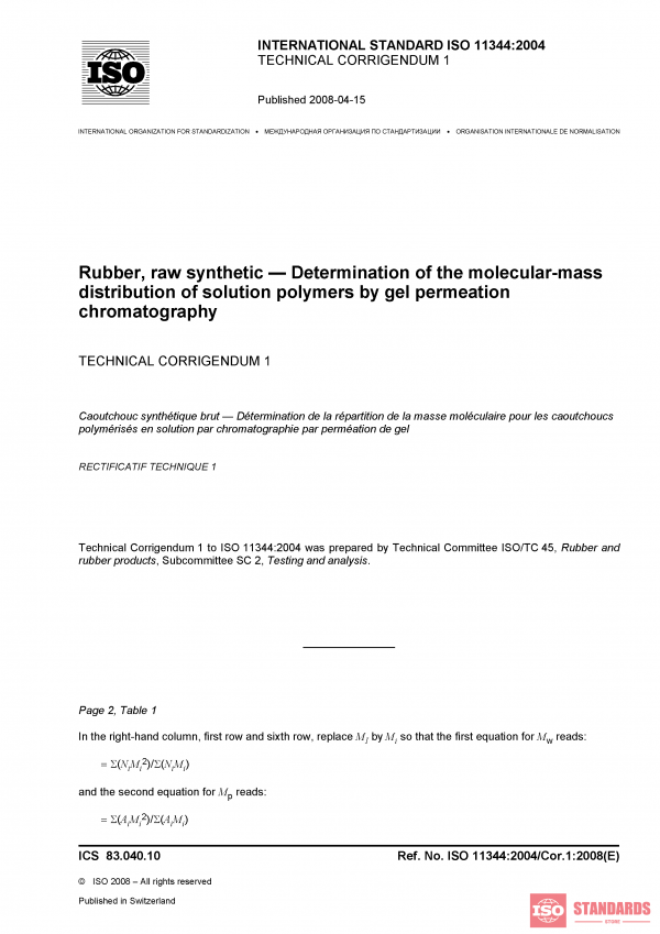 ISO 11344:2004/Cor 1:2008 PDF