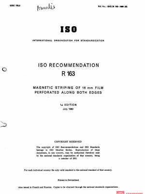 ISO/R 163:1960 PDF