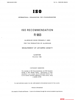 ISO/R 903:1968 PDF