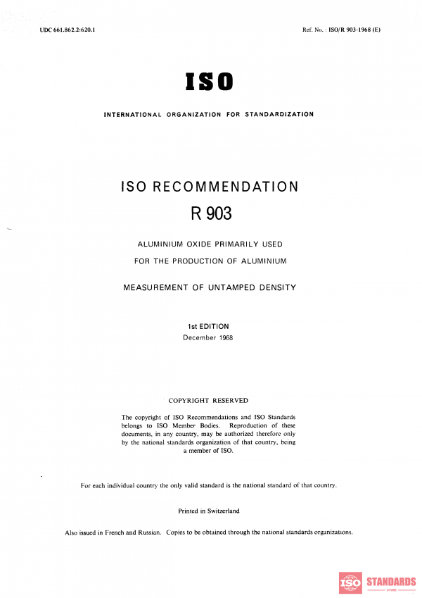 ISO/R 903:1968 PDF