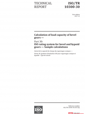 ISO/TR 10300-30:2017 PDF