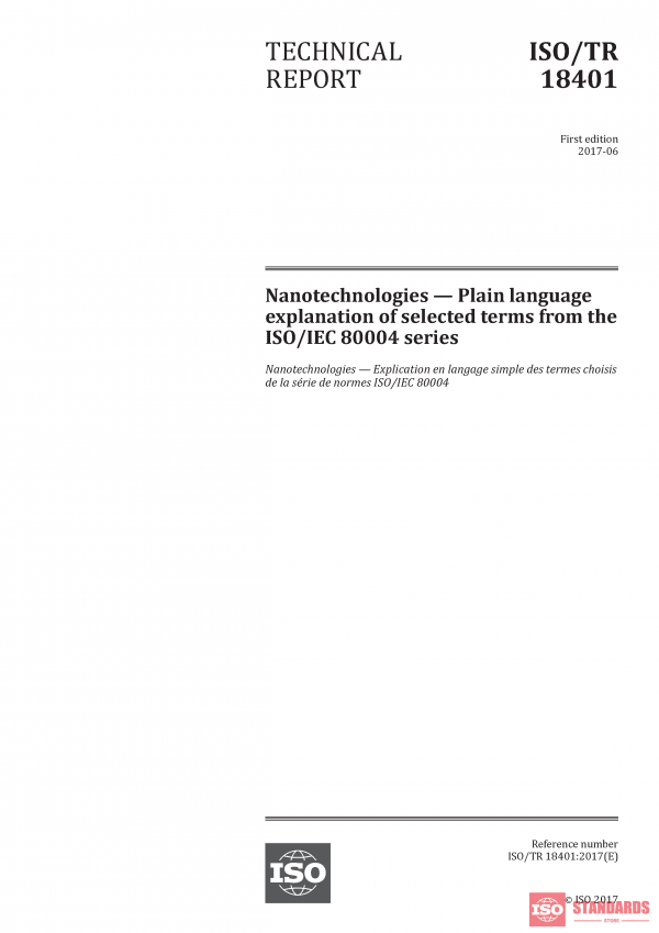 ISO/TR 18401:2017 PDF