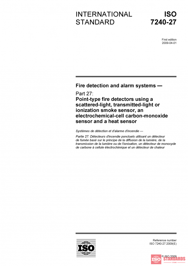 ISO 7240-27:2009 PDF