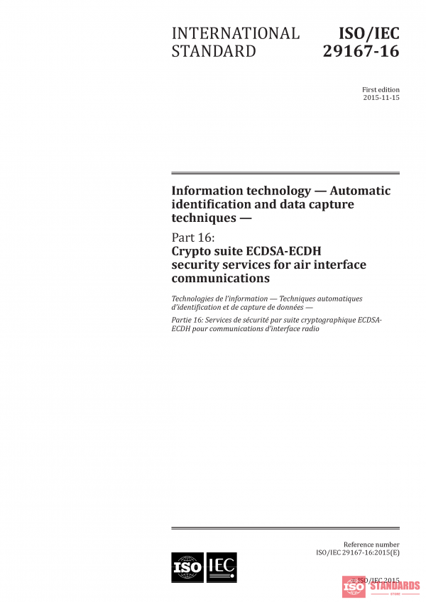 ISO/IEC 29167-16:2015 PDF