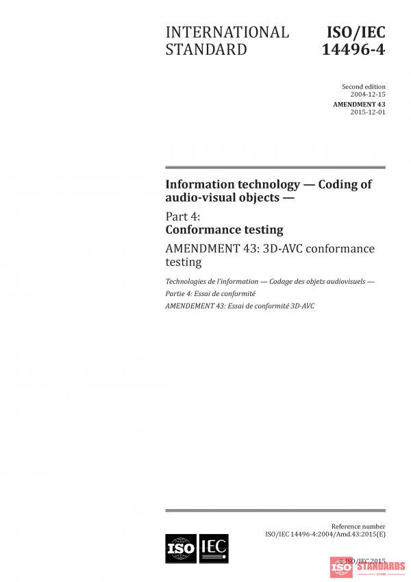 ISO/IEC 14496-4:2004/AMD43:2015 PDF