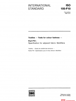 ISO 105-F10:1989 PDF