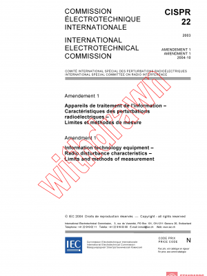 CISPR 22:2003/AMD1:2004 PDF