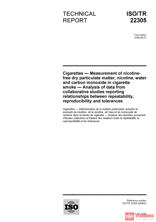 ISO/TR 22305:2006 PDF