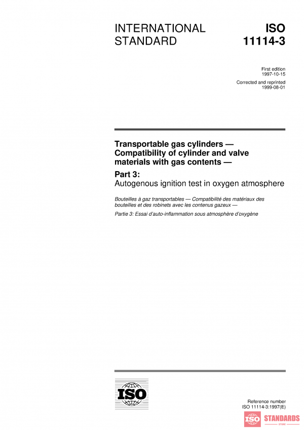 ISO 11114-3:1997 PDF