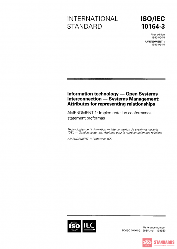 ISO/IEC 10164-3:1993/AMD1:1996 PDF