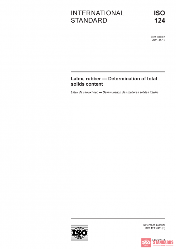 ISO 124:2011 PDF