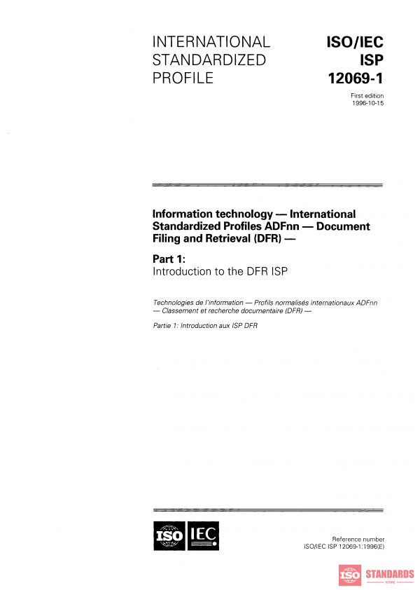 ISO/IEC ISP 12069-1:1996 PDF