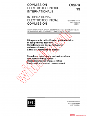 CISPR 13:2001 PDF