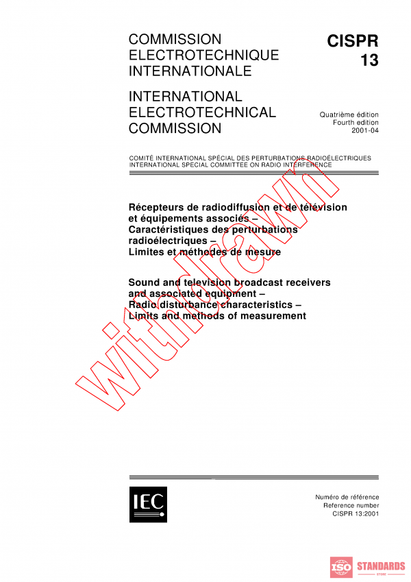 CISPR 13:2001 PDF