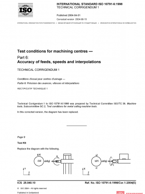 ISO 10791-6:1998/Cor 1:2004 PDF