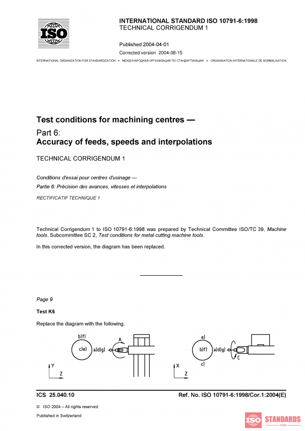 ISO 10791-6:1998/Cor 1:2004 PDF