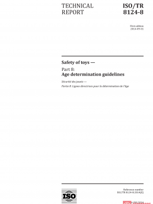 ISO/TR 8124-8:2014 PDF