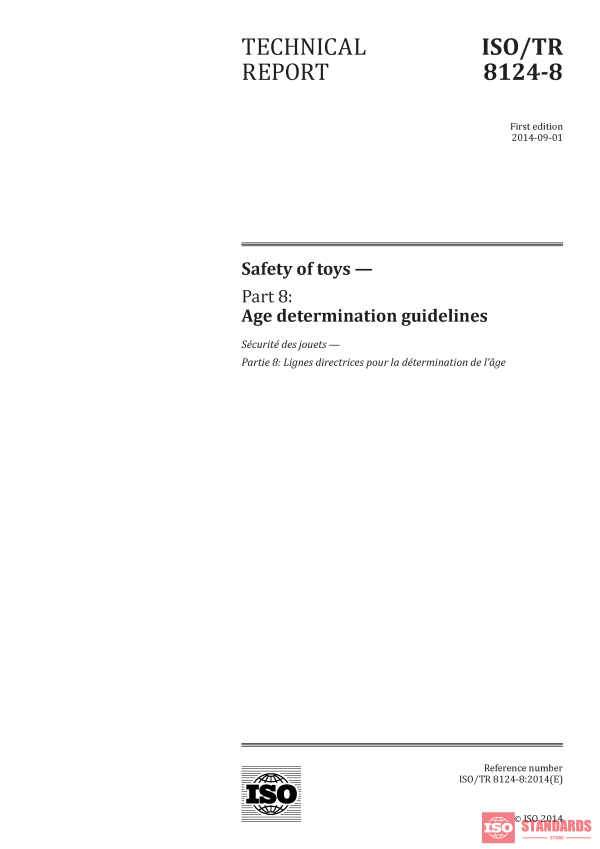 ISO/TR 8124-8:2014 PDF