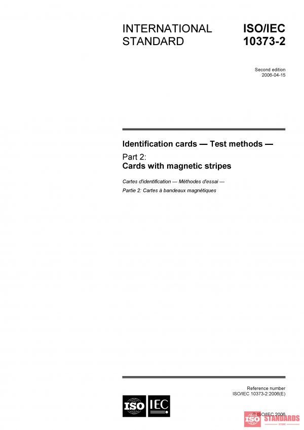 ISO/IEC 10373-2:2006 PDF