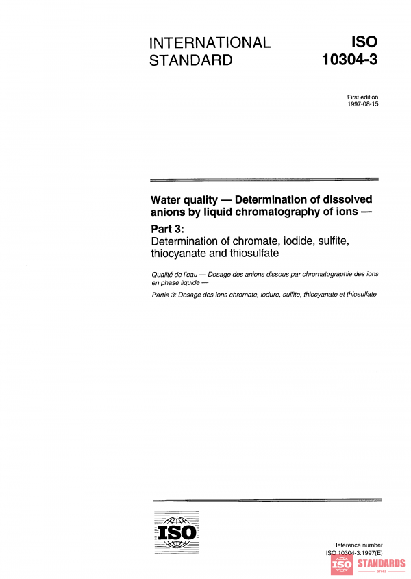 ISO 10304-3:1997 PDF