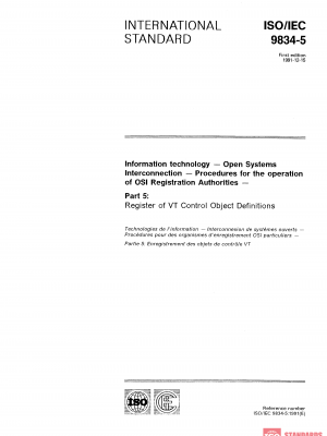 ISO/IEC 9834-5:1991 PDF