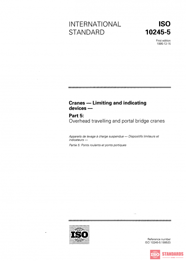 ISO 10245-5:1995 PDF