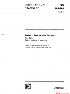 ISO 105-E02:1989 PDF
