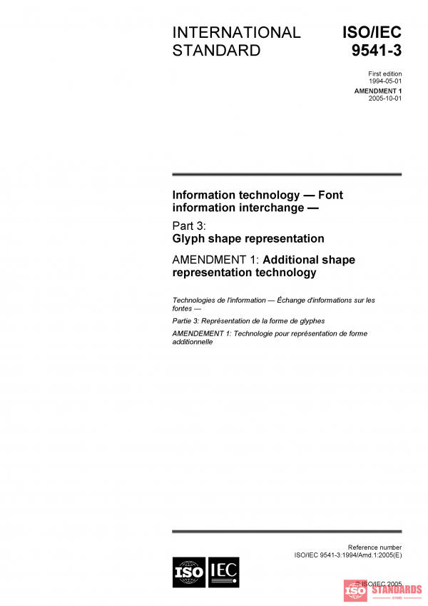 ISO/IEC 9541-3:1994/Amd 1:2005 PDF