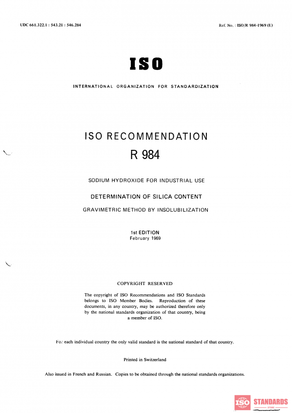 ISO/R 984:1969 PDF
