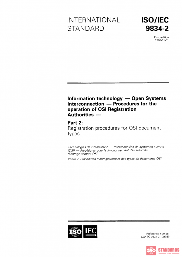 ISO/IEC 9834-2:1993 PDF
