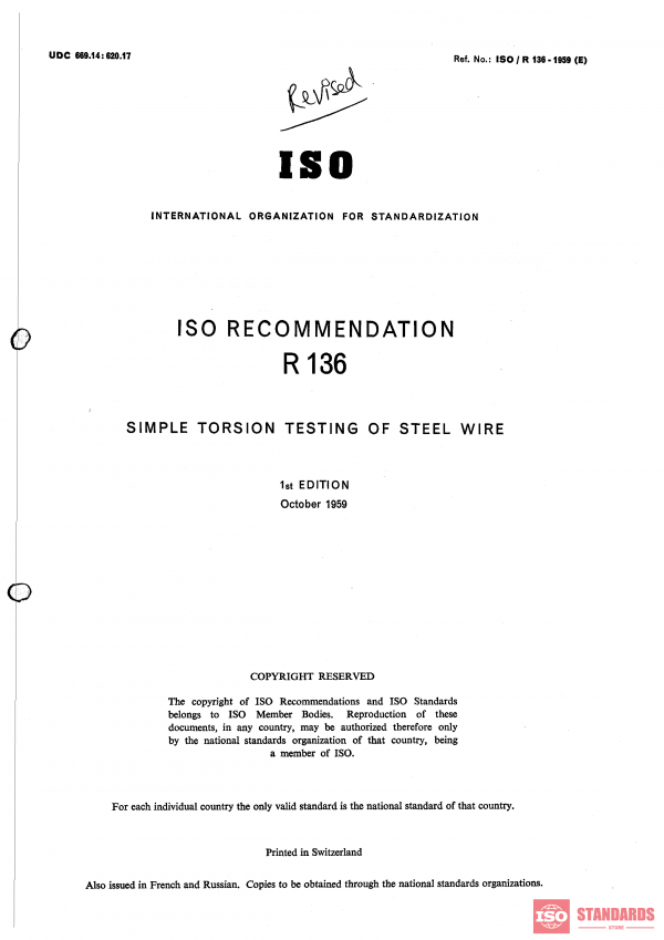 ISO/R 136:1959 PDF