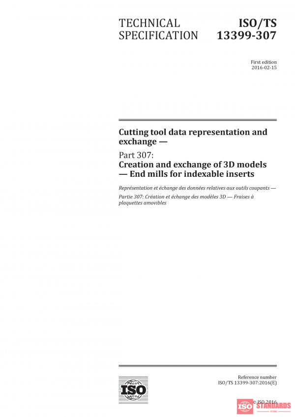 ISO/TS 13399-307:2016 PDF