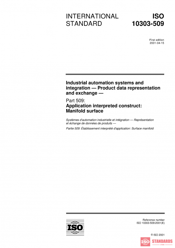 ISO 10303-509:2001 PDF