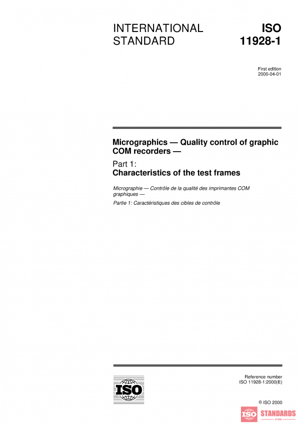 ISO 11928-1:2000 PDF