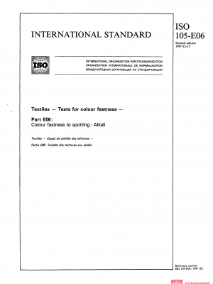 ISO 105-E06:1987 PDF