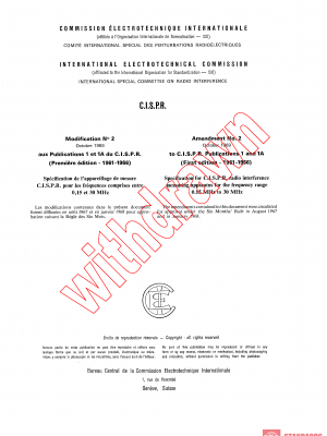 CISPR 1A:1966/AMD2:1969 PDF