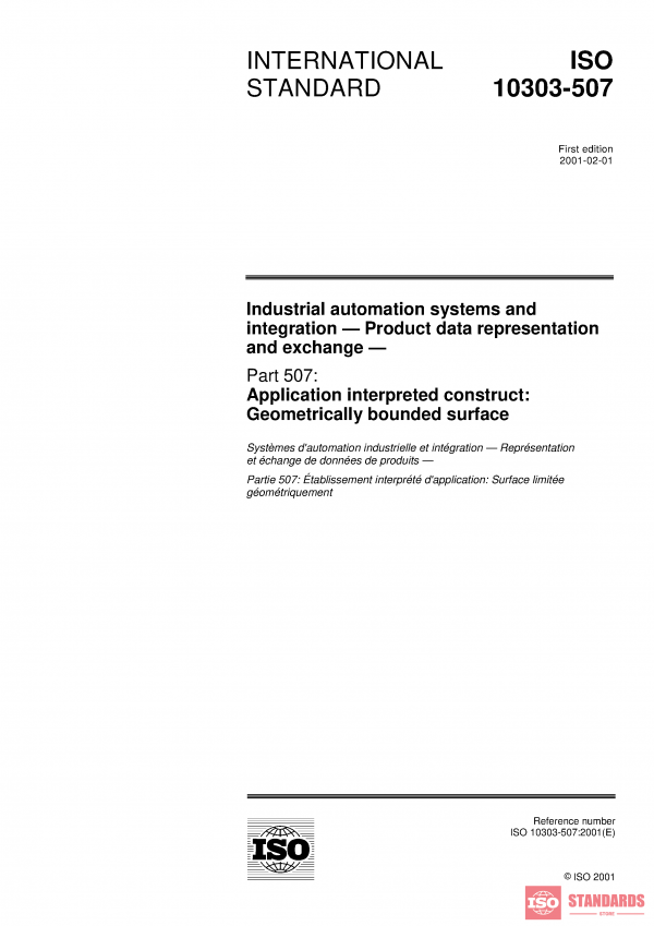ISO 10303-507:2001 PDF