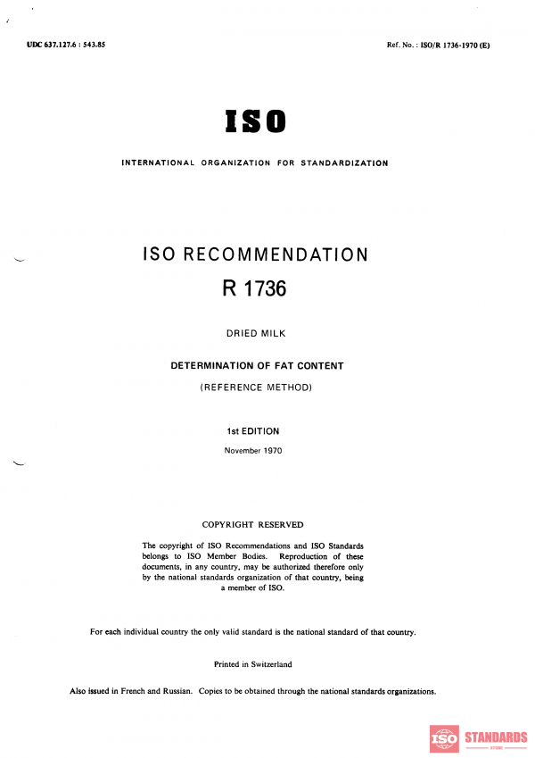 ISO/R 1736:1970 PDF