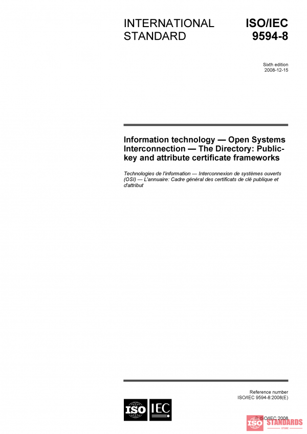 ISO/IEC 9594-8:2008 PDF