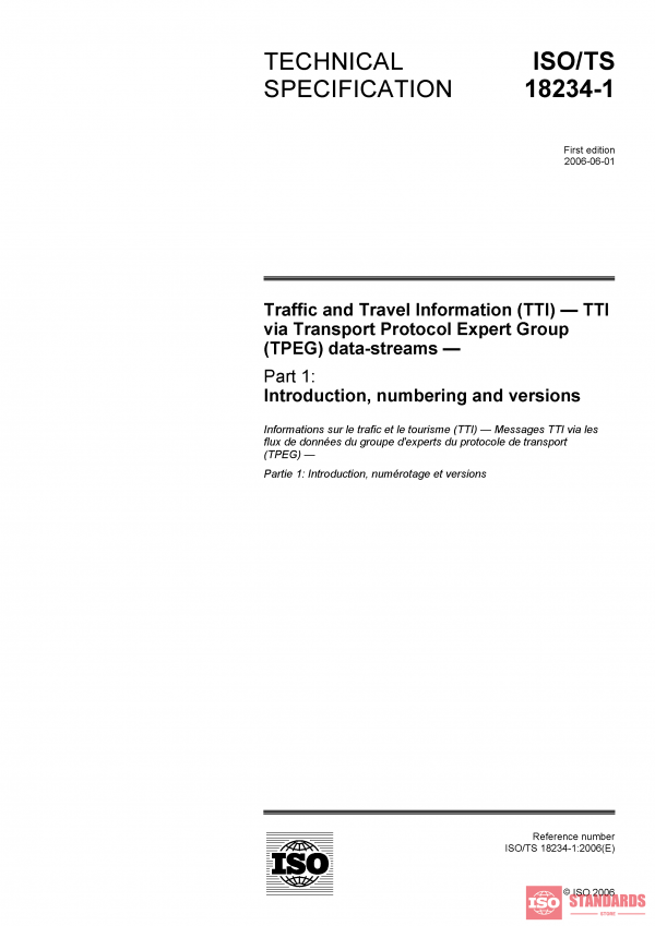 ISO/TS 18234-1:2006 PDF
