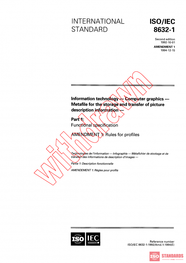 ISO/IEC 8632-1:1992/AMD1:1994 PDF