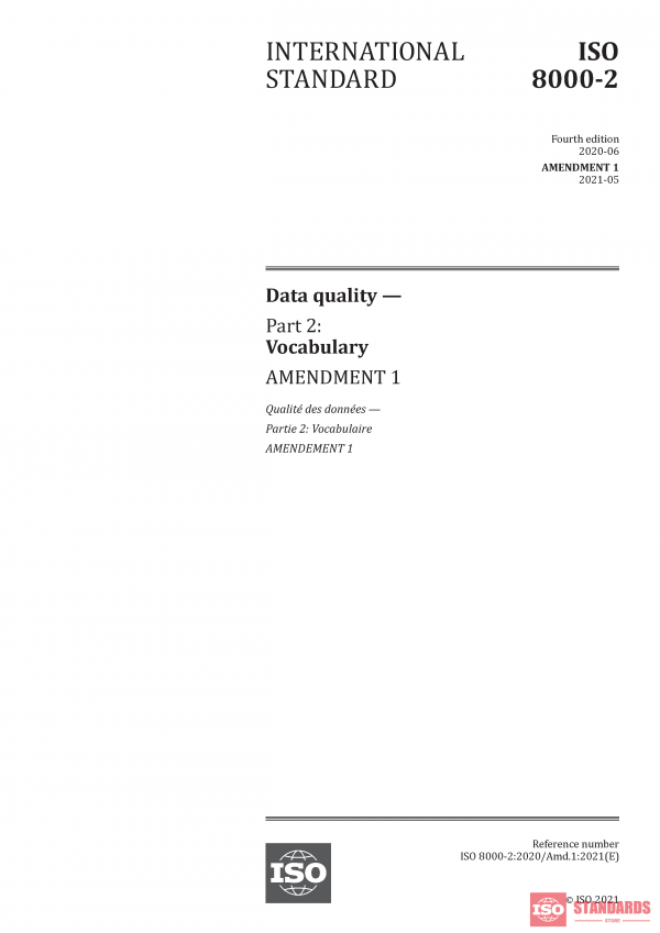 ISO 8000-2:2020/Amd 1:2021 PDF