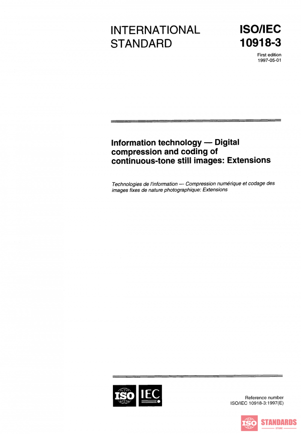 ISO/IEC 10918-3:1997 PDF