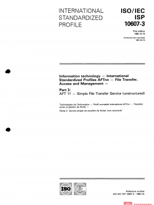 ISO/IEC ISP 10607-3:1990 PDF