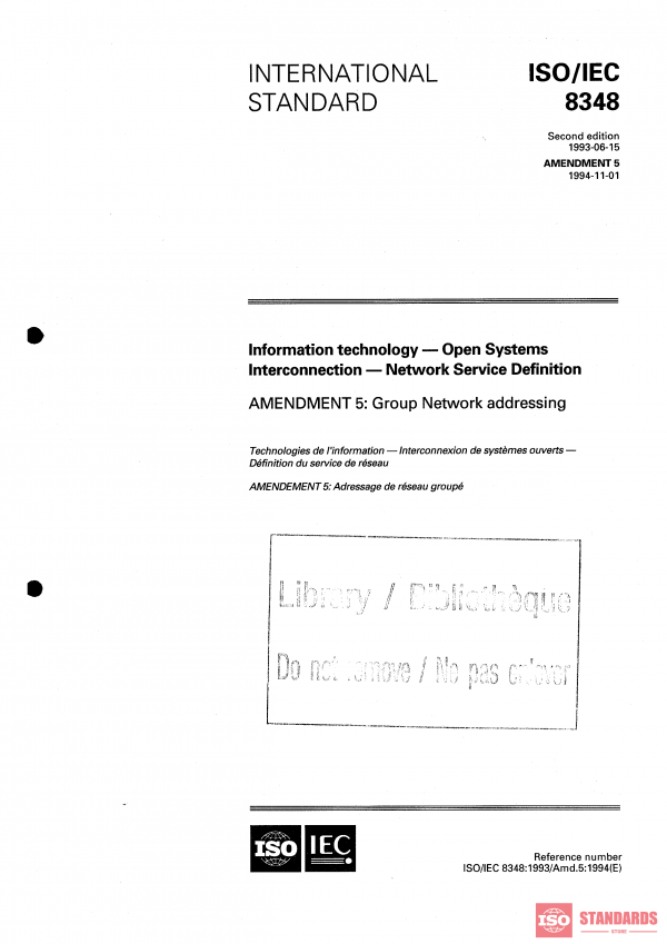 ISO/IEC 8348:1993/Amd 5:1994 PDF