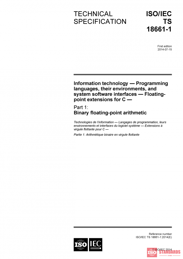 ISO/IEC TS 18661-1:2014 PDF