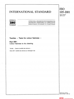 ISO 105-D01:1987 PDF