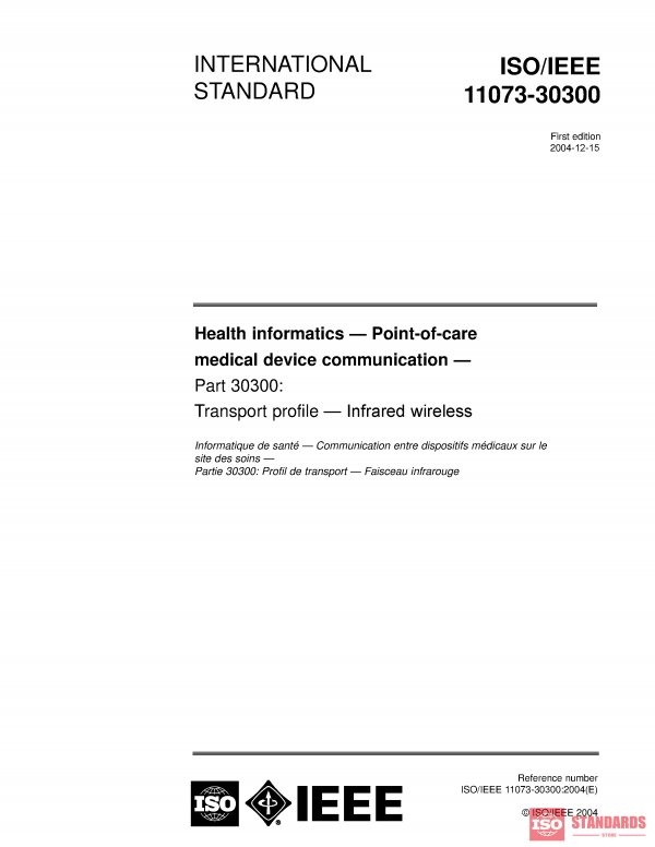 ISO/IEEE 11073-30300:2004 PDF